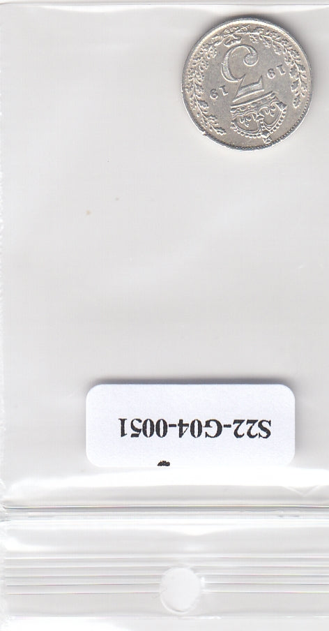 S22-G04-0051 Verenigd Koninkrijk 3 pence VF 1919 KM813   zilver