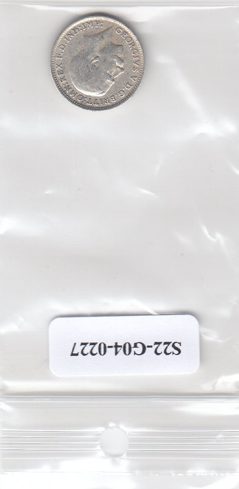 S22-G04-0227 Verenigd Koninkrijk 3 pence VF 1917 KM813   zilver