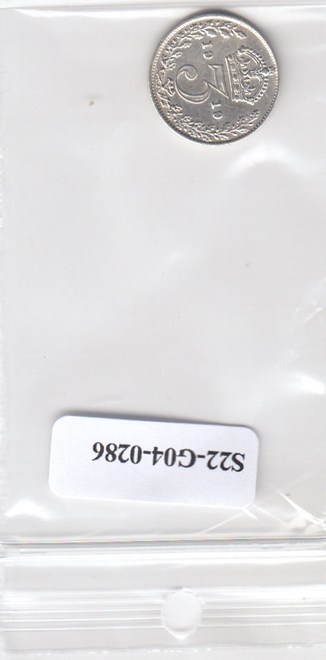 S22-G04-0286 Verenigd Koninkrijk 3 pence VF 1919 KM813   zilver