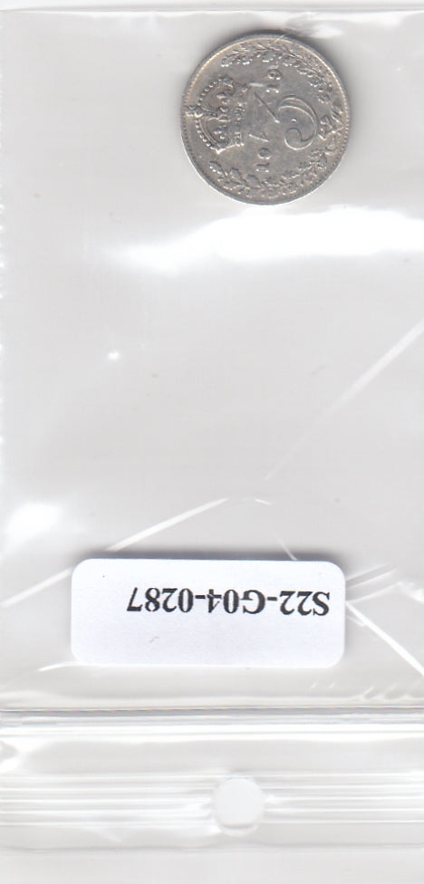 S22-G04-0287 Verenigd Koninkrijk 3 pence VF 1919 KM813   zilver