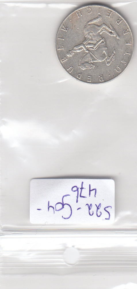 S22-G04-0476 Oostenrijk 5 shilling VF 1960 KM2889   zilver