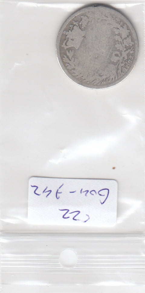 S22-G04-0742 Verenigd koninkrijk shilling 1872   VG/FI KM734 zilver