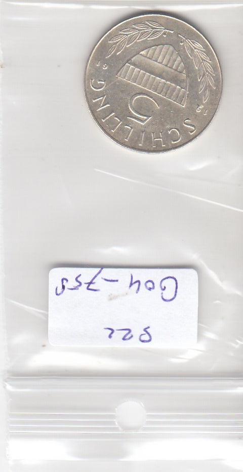 S22-G04-0758 Oostenrijk 5 shilling 1961   XF KM2889 zilver