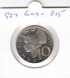 S22-G04-0815 Oostenrijk 10 Schilling 1973   MS63 KM2882 zilver