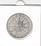 S22-G04-0819 Oostenrijk 25 schilling 1956   UNC KM2881 zilver