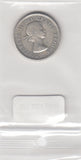 S22-G04-0908 Canada 25 cents 1957   VF KM52 zilver