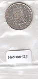 S22-G04-0956 Antillen 1 Gulden 1964 Zfr KM2 zilver
