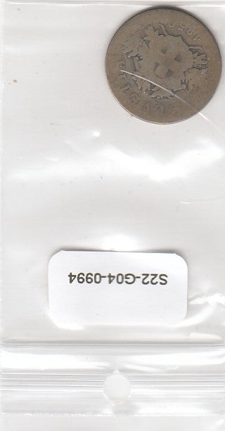 S22-G04-0994 Switzerland 20 Rappen 1850   FI- KM7