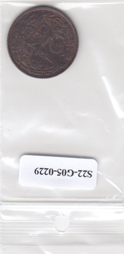 S22-G05-0229 Curacao 2 1/2 cent XF 1948 KM42