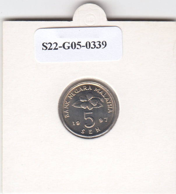 S22-G05-0339 Maleisië 5 sen UNC 1997 KM50