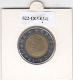 S22-G05-0341 Italië 500 lire UNC 1991 KM111
