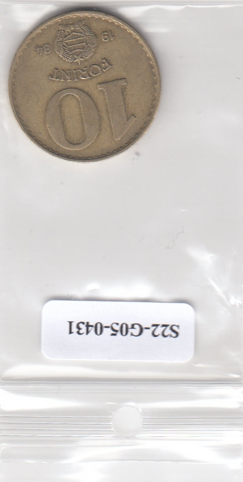 S22-G05-0431 Hongarije 10 forint VF 1984 KM636