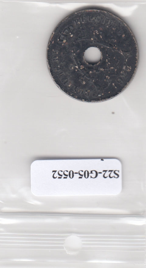 S22-G05-0552 België 25 centimes VG 1923 KM68.1 Waals