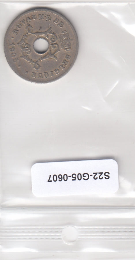 S22-G05-0607 België 10 centimes FI 1905 KM52 Waals