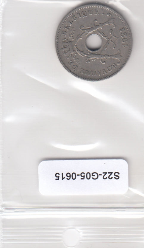 S22-G05-0615 België 10 centiemen Zfr. 1921 KM85 Waals