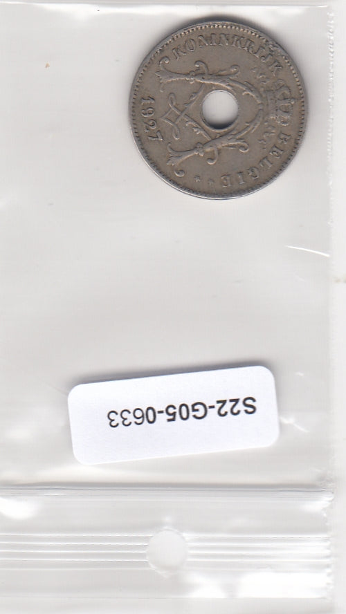 S22-G05-0633 Belgie 10 centimes VF 1927 KM86  Vlaams