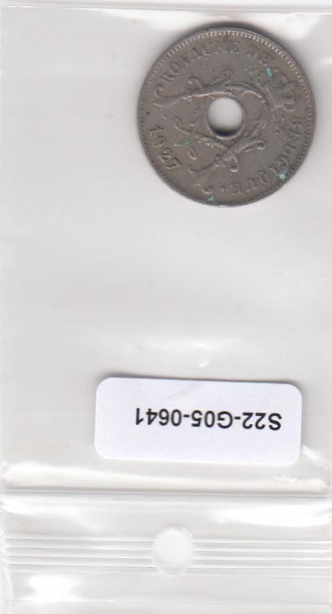 S22-G05-0641 Belgie 10 centimes VF 1927 KM85  Waals