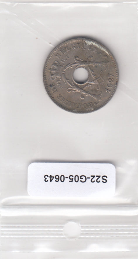 S22-G05-0643 België 10 centiemen FI 1927 KM85 Waals