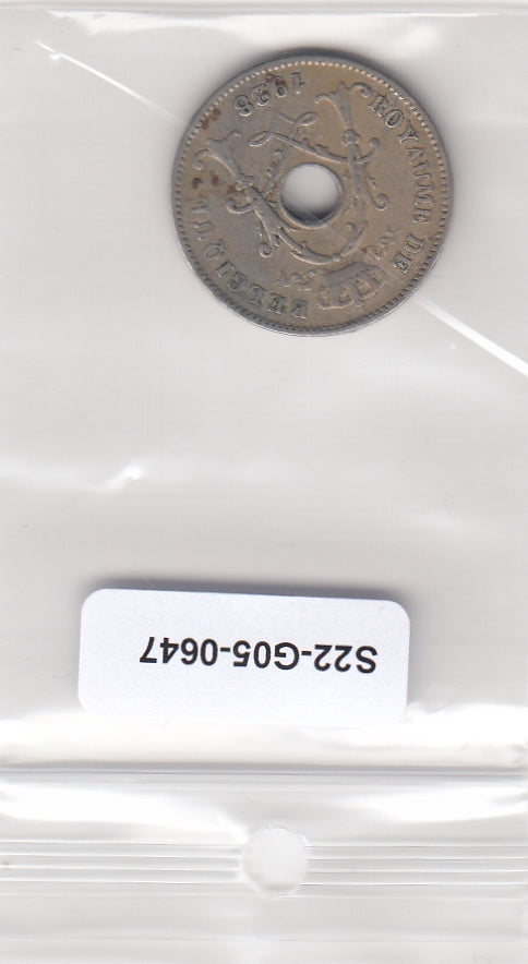 S22-G05-0647 Belgie 10 centimes VF 1928 KM85  Waals