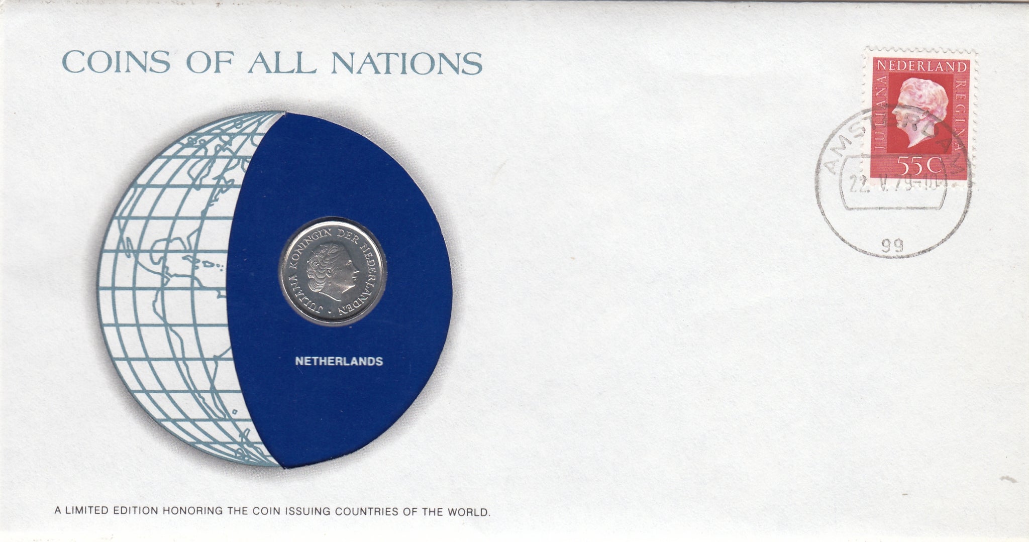 S22-G06-0007 Coins Of All Nations 25 cents  1979 KM183  Netherlands