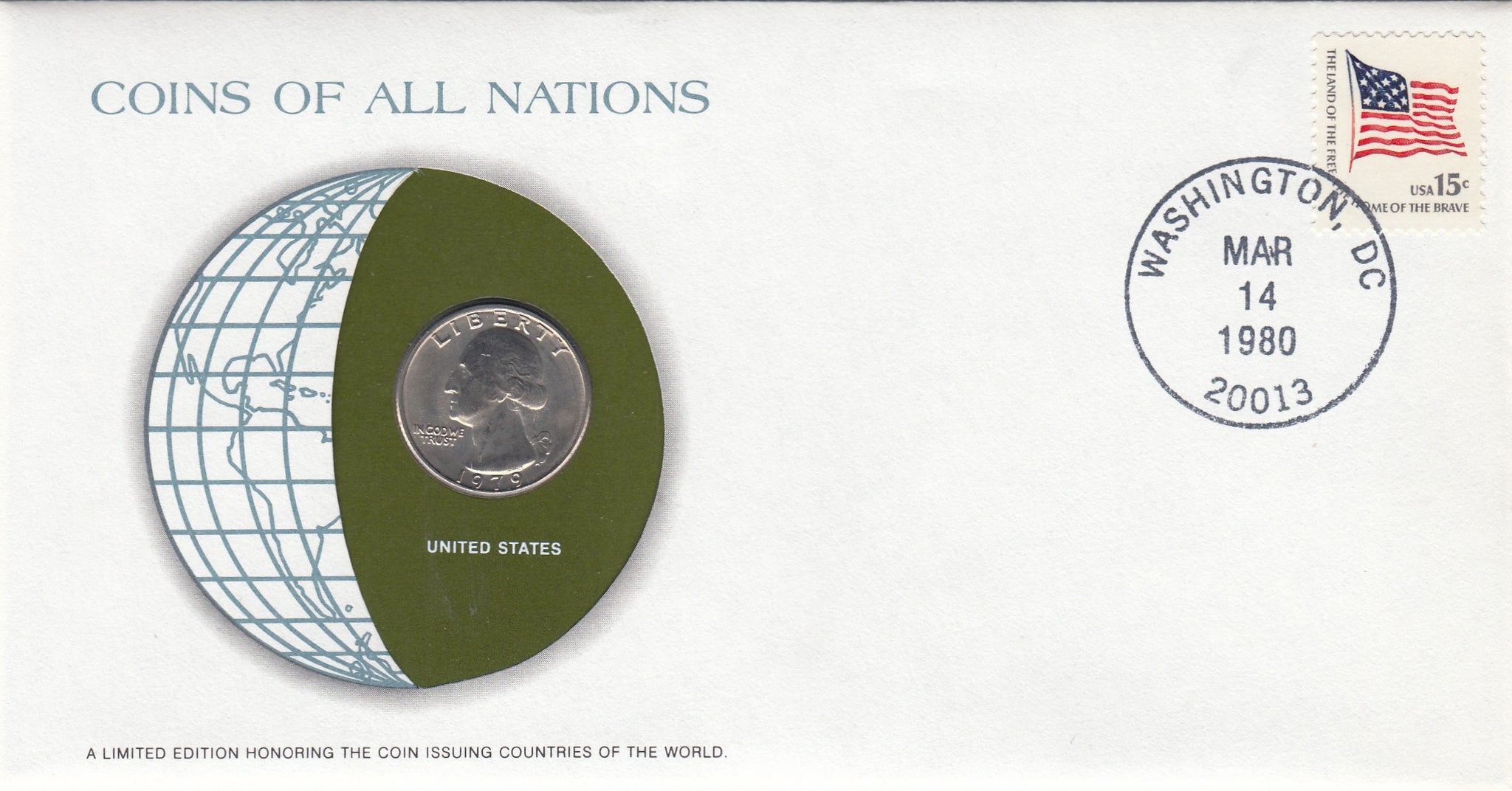 S22-G06-0032 Coins Of All Nations 1/4 Dollar  1979 KM164A  UniteD States
