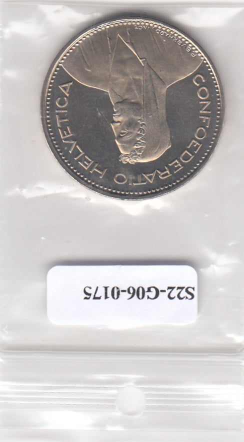 S22-G06-0175 Zwitserland 5 franc MS63 1983 KM40a