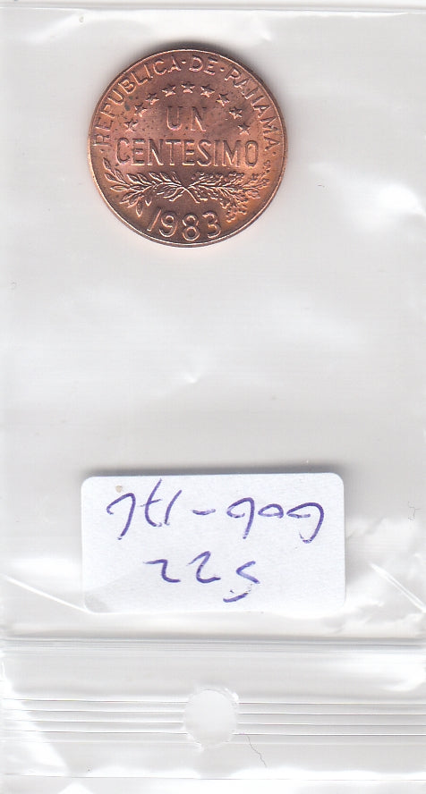 S22-G06-0176 Panama 1 cent MS63 1983 KM22a 2,5 gram!!