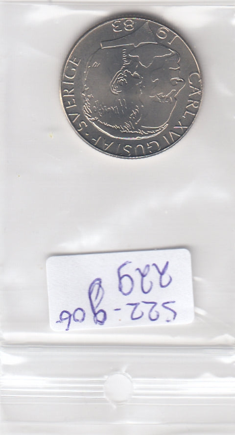 S22-G06-0229 Zweden 1 krone MS63 1983 KM852