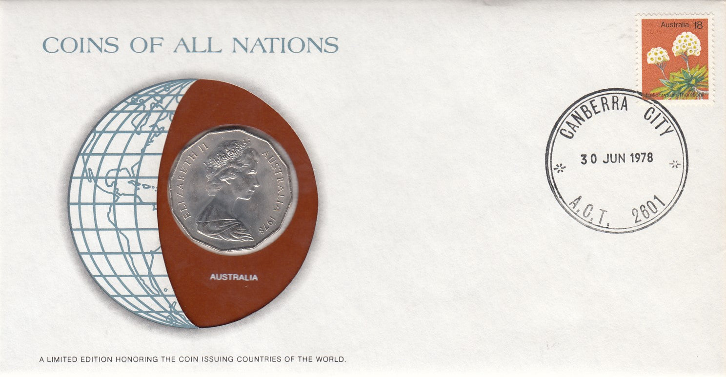S22-G06-0303 Coins Of All Nations 50 Cents  1978 KM68   Australia