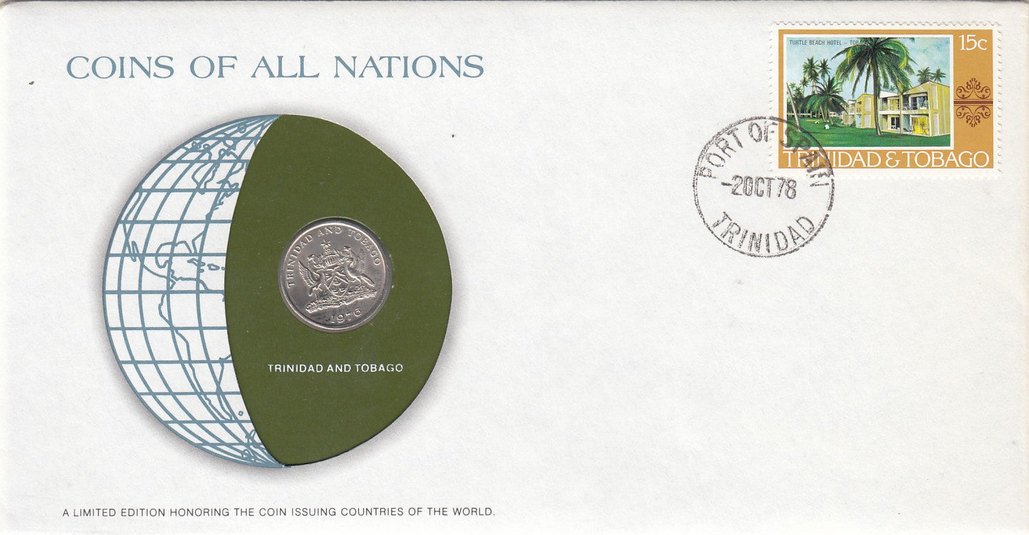 S22-G06-0310 Coins Of All Nations 25 Cents  1976 KM32   Trinidad Tobago