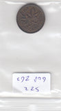 S22-G08-0263 Canada 1 cent VF 1942 KM32