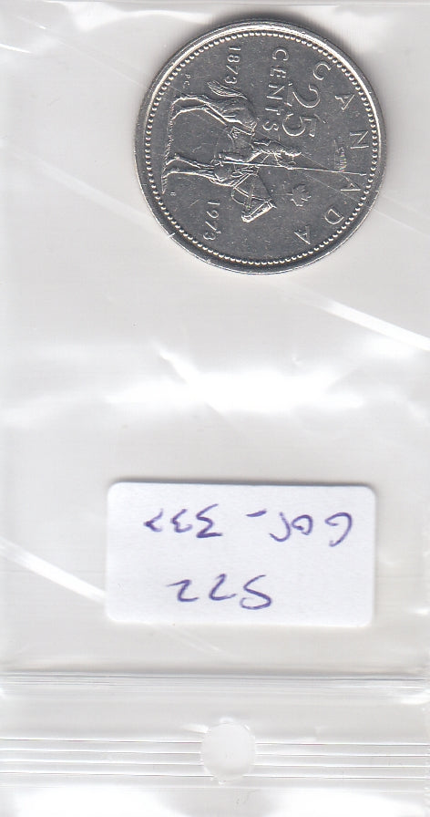 S22-G08-0333 Canada 25 cent VF 1973 KM81