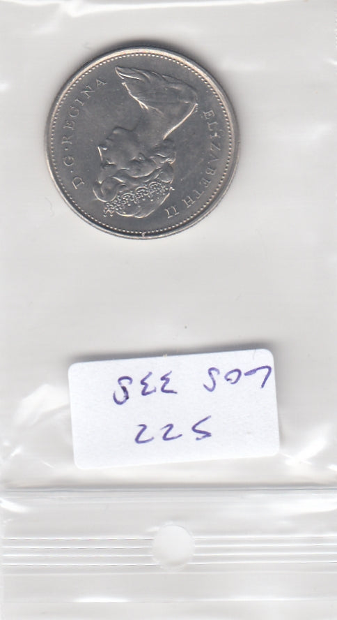 S22-G08-0338 Canada 25 cent XF 1971 KM62b