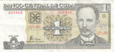 S22-G09-0018 Cuba 1 peso VF/XF 2008 P128