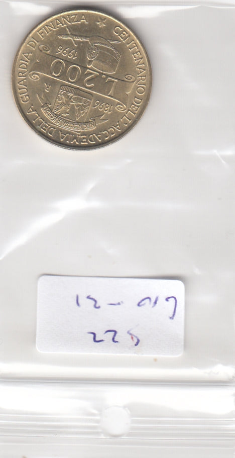 S22-GRO-0031 Italie 200 Lire 1996  XF/UNC KM184