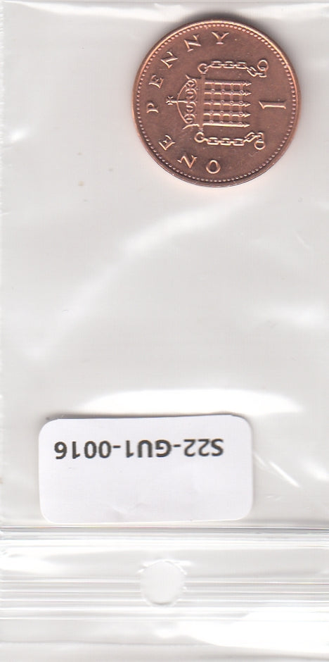 S22-GU1-0016-M05 United Kingdom 1 pence UNC 1999 KM986  steel