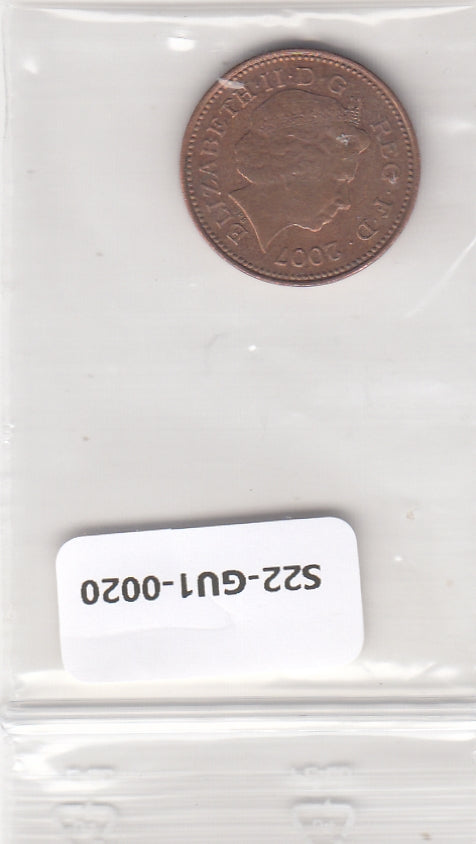 S22-GU1-0020-M02 United Kingdom 1 pence XF 2007 KM986  steel