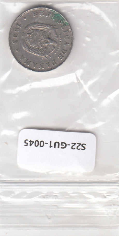 S22-GU1-0045-M03 Panama 5 Centesimos VF 1993 KM23.2
