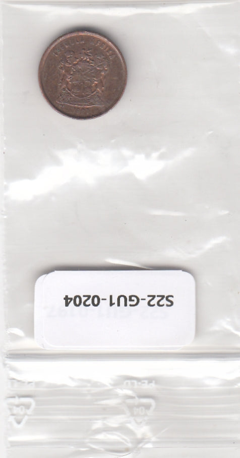 S22-GU1-0204 Zuid Afrika 1 cent UNC 1997 KM133