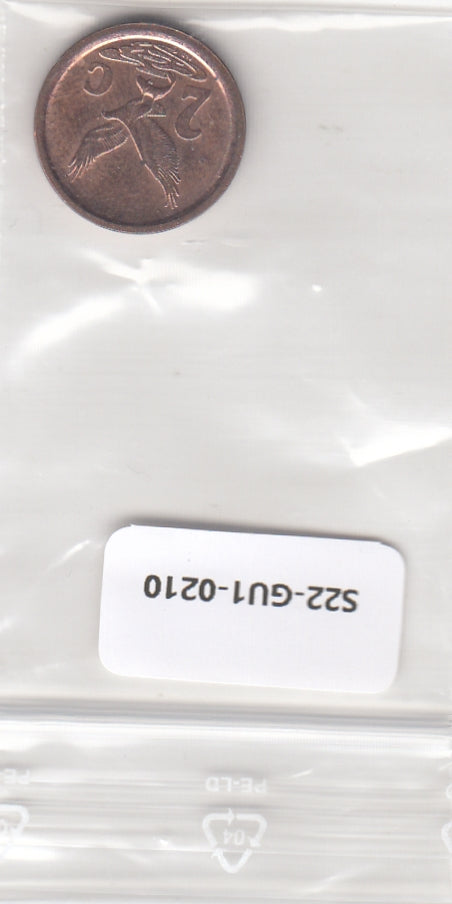 S22-GU1-0210 Zuid Afrika 2 cent VF 1991 KM136