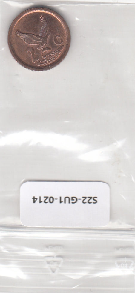 S22-GU1-0214 Zuid Afrika 2 cent XF 1993 KM132