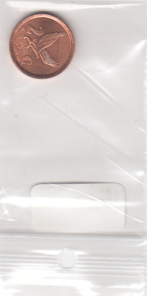 S22-GU1-0222 Zuid Afrika 2 cent UNC 1997 KM170