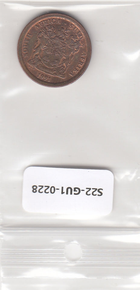 S22-GU1-0228 Zuid Afrika 5 cent VF 1991 KM135