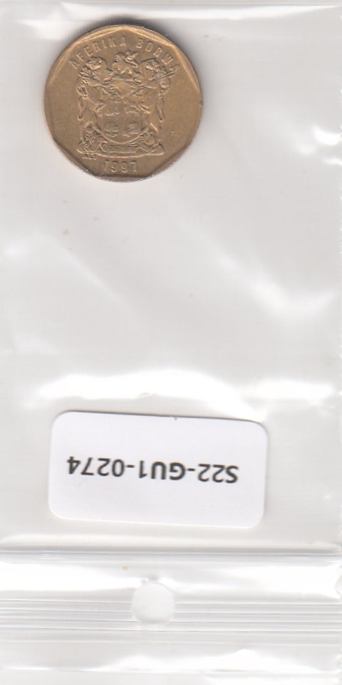 S22-GU1-0274 Zuid Afrika 20 cent VF 1997 KM134