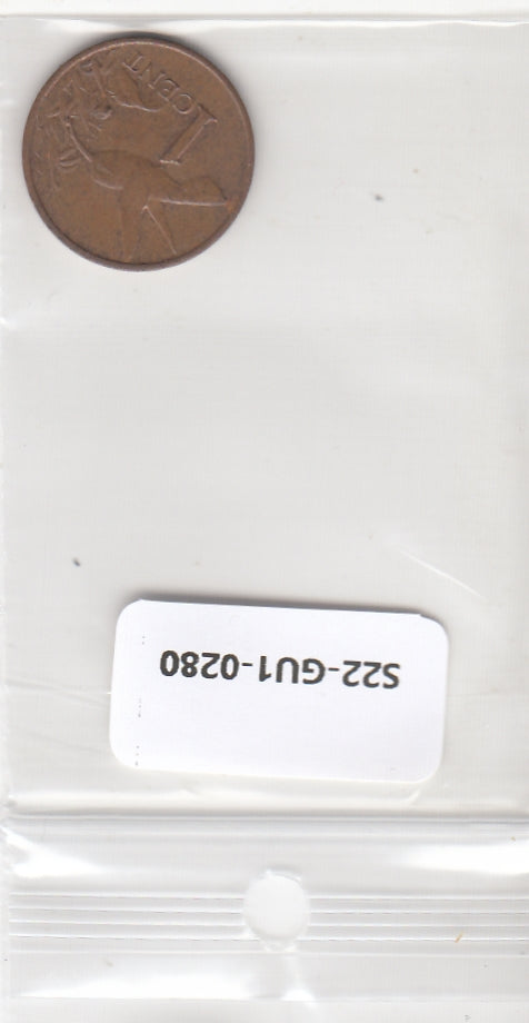 S22-GU1-0280-M02 Trinidad and Tobago 1 Cent VF/XF 1999 KM29