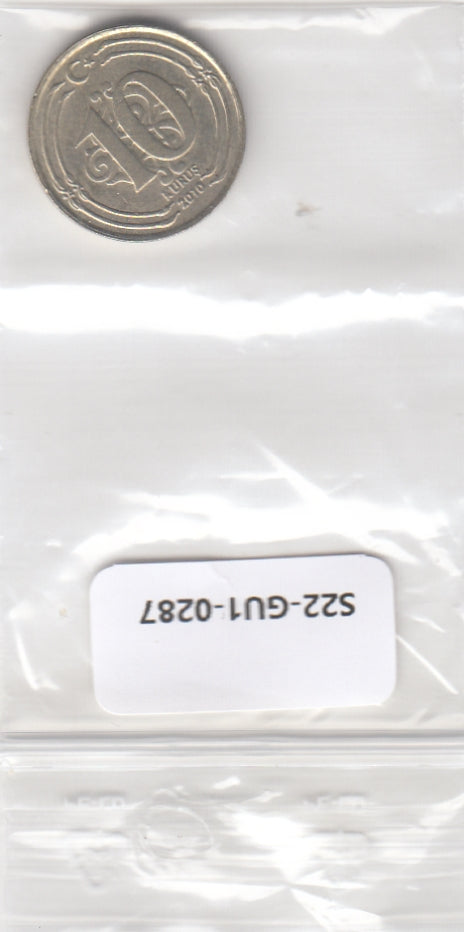 S22-GU1-0287-M01 Turkije 10 Kurus XF 2010 KM1241