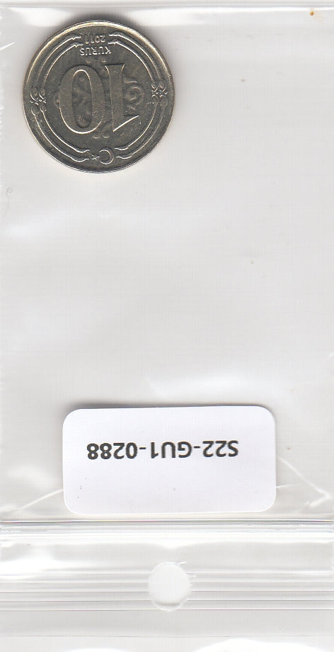 S22-GU1-0288-M05 Turkije 10 Kurus XF 2011 KM1241