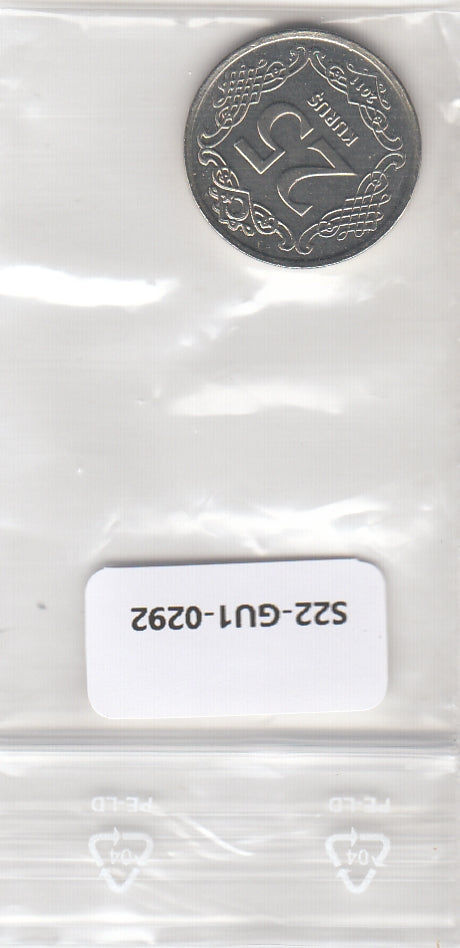 S22-GU1-0292-M02 Turkije 25 Kurus UNC 2011 KM1242