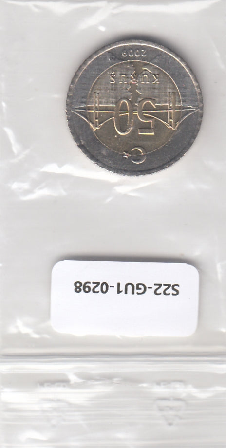 S22-GU1-0298-M02 Turkije 50 Kurus UNC 2009 KM1243