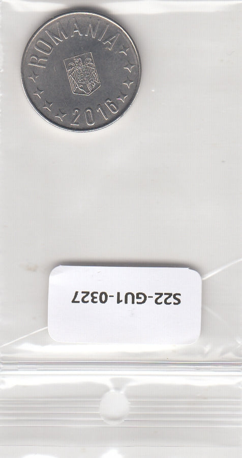 S22-GU1-0327-M02 Romania 10 Bani UNC 2016 KM191